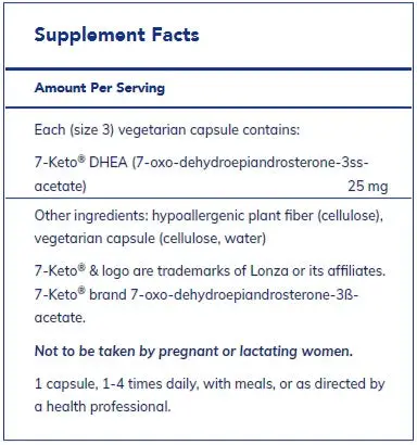 7-KETO DHEA 25 mg by Pure Encapsulations - Image 2