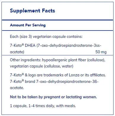 7-KETO DHEA 50 mg by Pure Encapsulations - Image 2