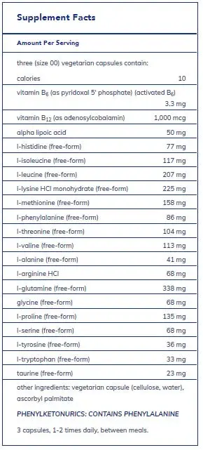 Amino-NR 180’s by Pure Encapsulations - Image 2