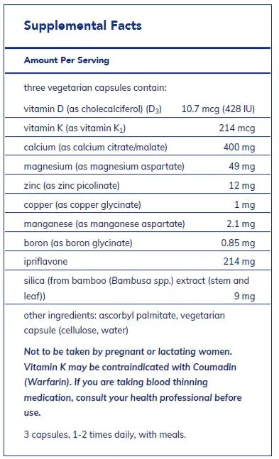 +CAL+ with Ipriflavone by Pure Encapsulations - Image 2