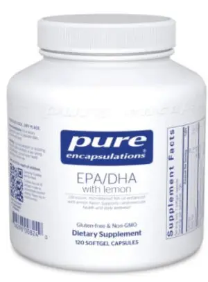 EPA/DHA with lemon 120’s by Pure Encapsulations