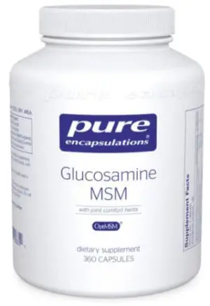 Glucosamine/MSM with joint comfort herbs by Pure Encapsulations
