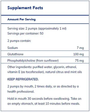 Liposomal Glutathione liquid by Pure Encapsulations - Image 2