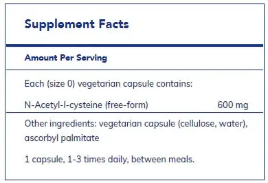 NAC 600mg by Pure Encapsulations - Image 6