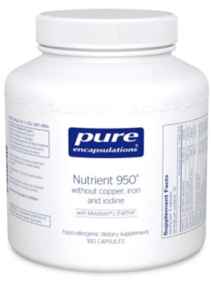 Nutrient 950 without Copper, Iron & Iodine 180’s by Pure Encapsulations