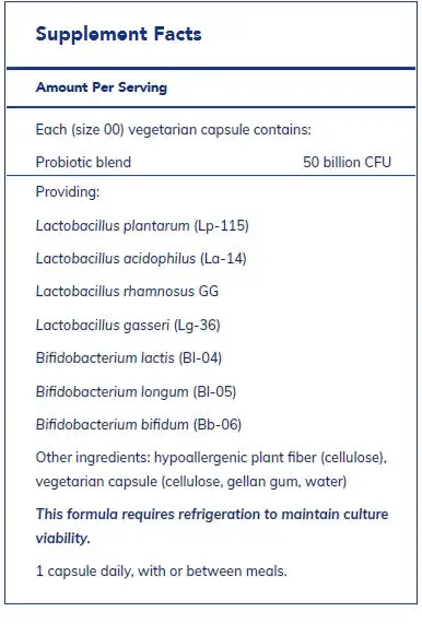Probiotic 50B 60’s by Pure Encapsulations - Image 2