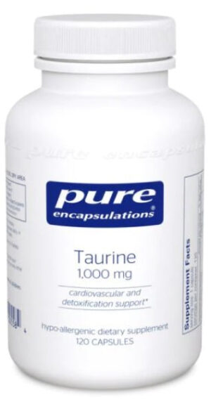 Taurine 1,000 mg 120’s by Pure Encapsulations