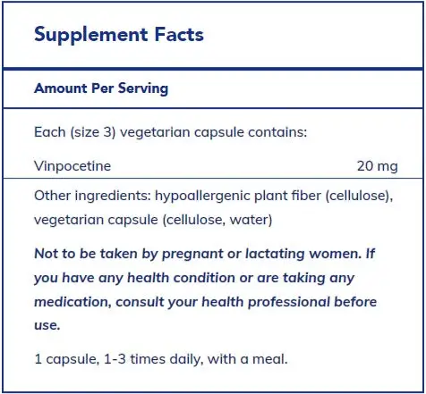 Vinpocetine by Pure Encapsulations - Image 2