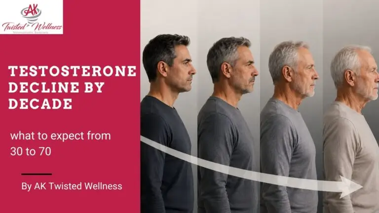 Testosterone decline by decade